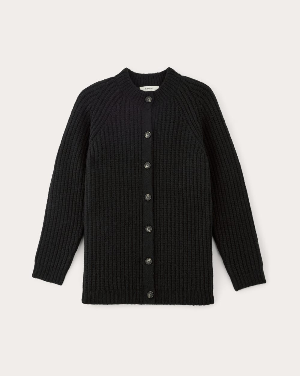 The Fisherman Cardigan in Cloud | Black