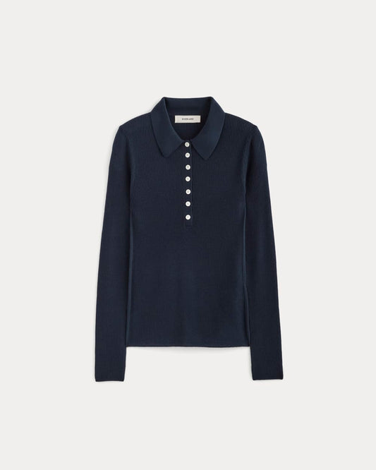 The Polo in Ultrasoft Merino | Navy