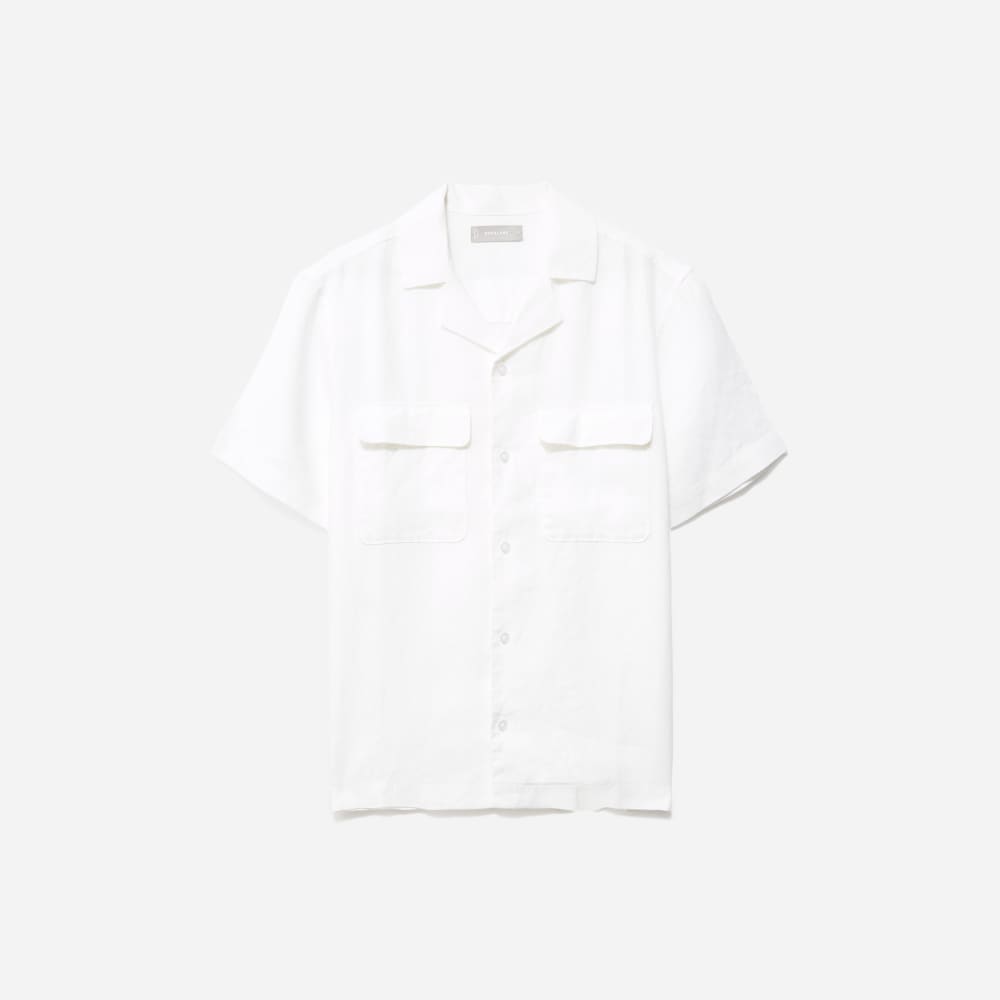 The Resort Shirt in Linen | White