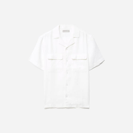 The Resort Shirt in Linen | White