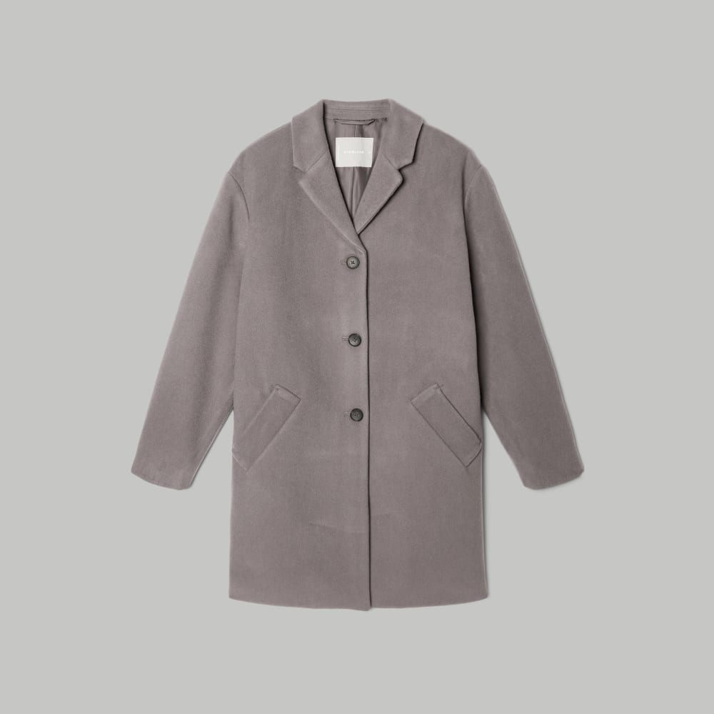 The Italian ReWool® Cocoon Coat | Taupe Grey