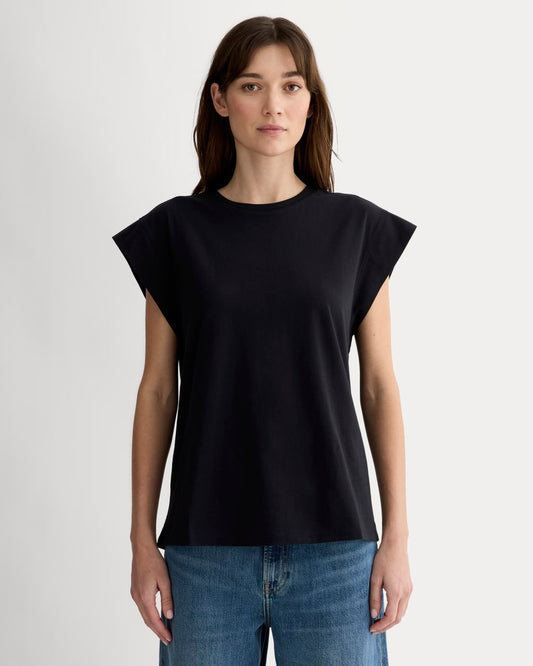 The Muscle Tee in Essential Cotton | Black