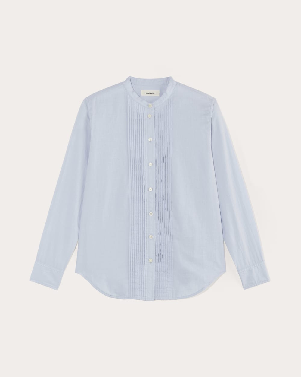 The Tuxedo Shirt in Silky Cotton | Light Blue
