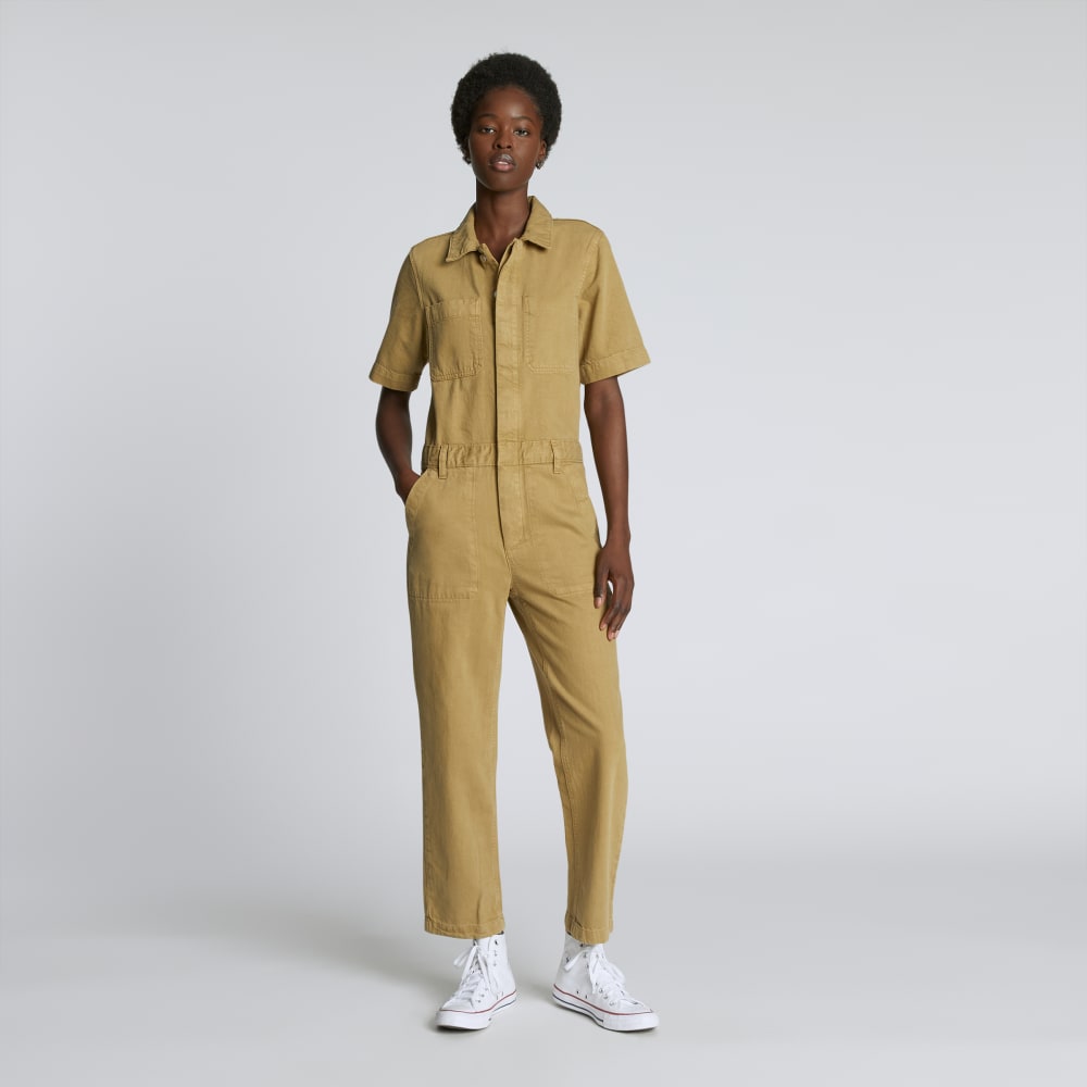 The Supersoft Jean Coverall | Spring Fennel