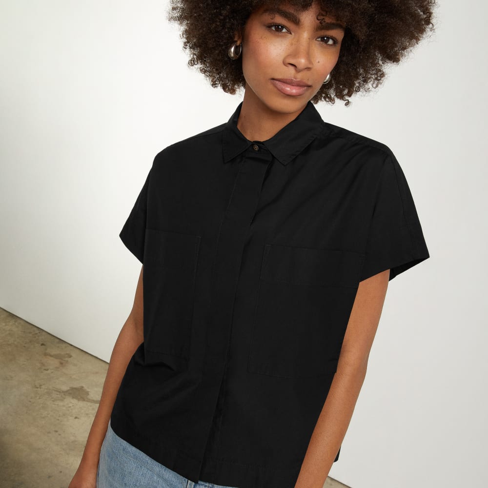 The Short-Sleeve Box Shirt | Black