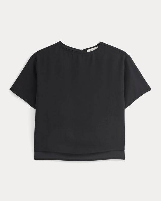 Drapey Crepe Top | Black