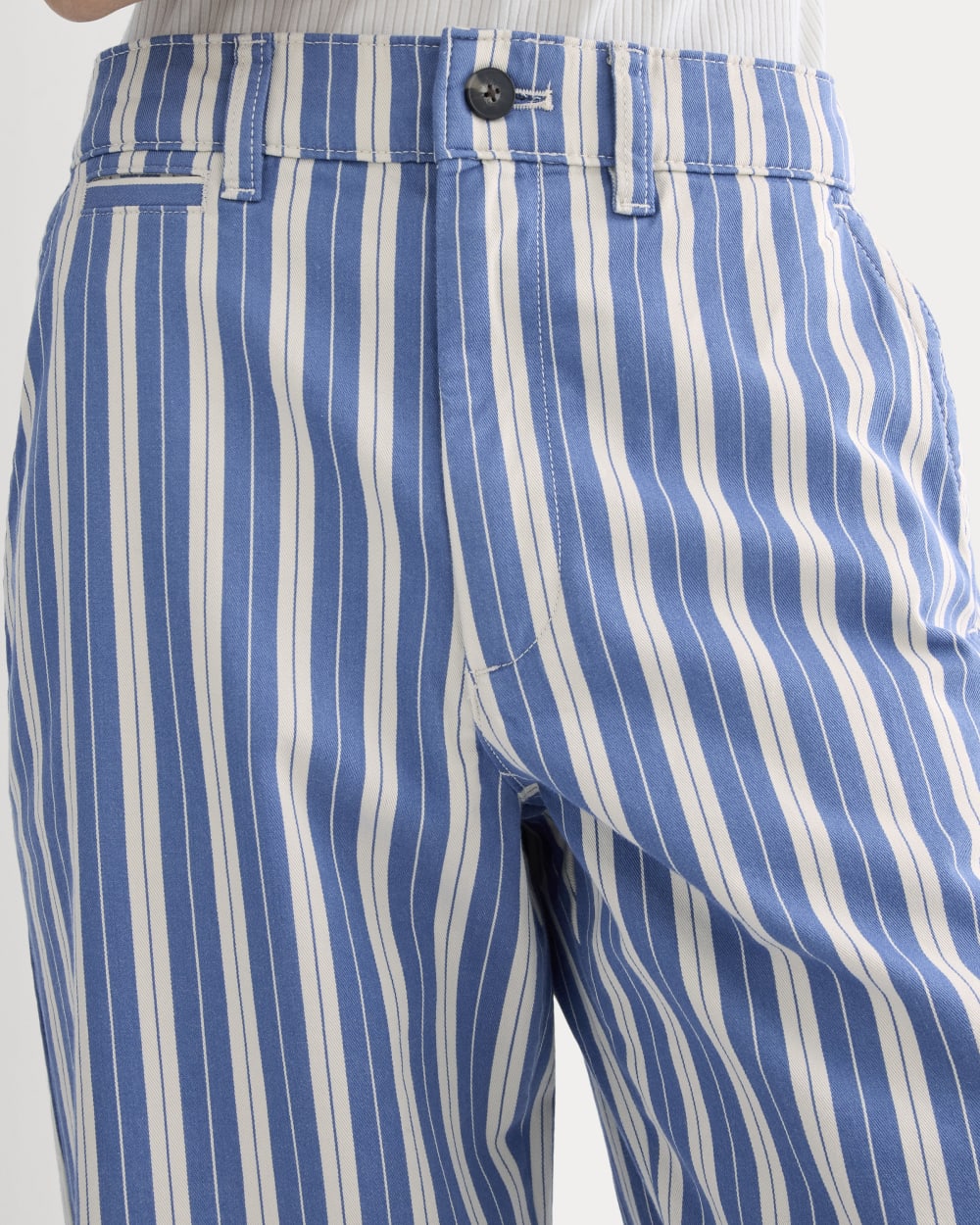 The Wide-Leg Chino | Dutch Blue / Natural