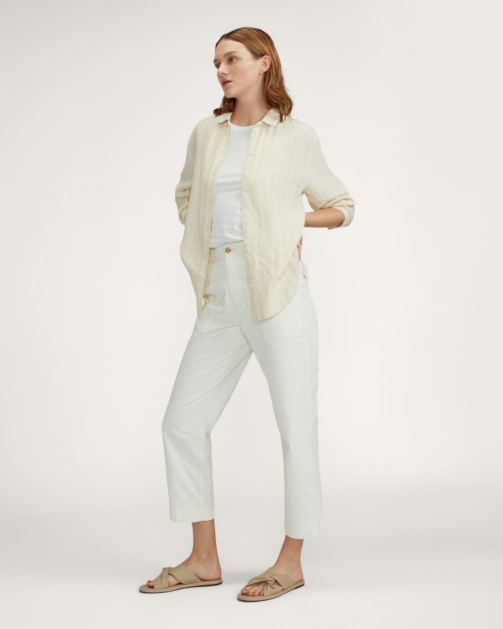 The Day Twist Sandal | Warm Khaki