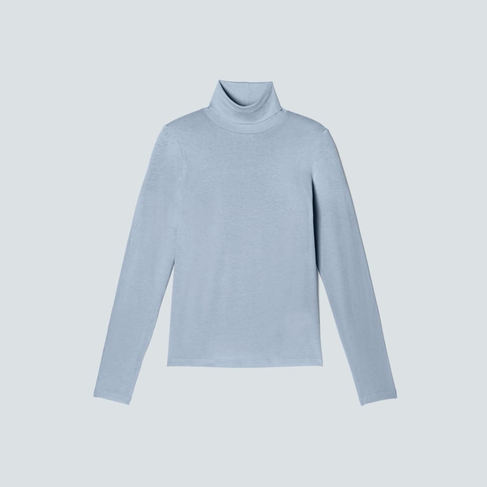 The Organic Cotton Turtleneck | Mist