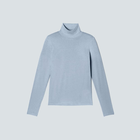The Organic Cotton Turtleneck | Mist