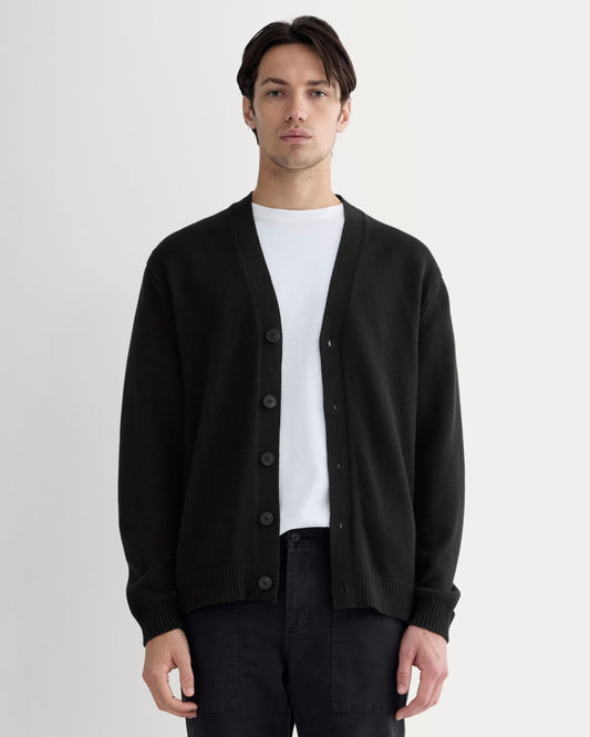 The Classic Cardigan in Everyday Cotton | Black