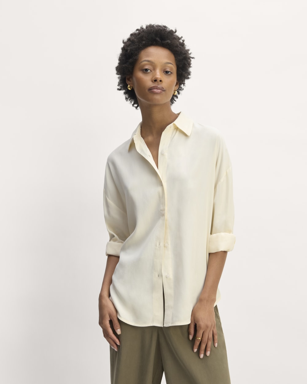 The Oversized Shirt in Butterlite | Bone