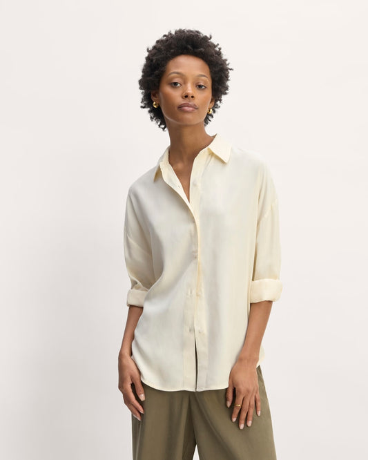 The Oversized Shirt in Butterlite | Bone