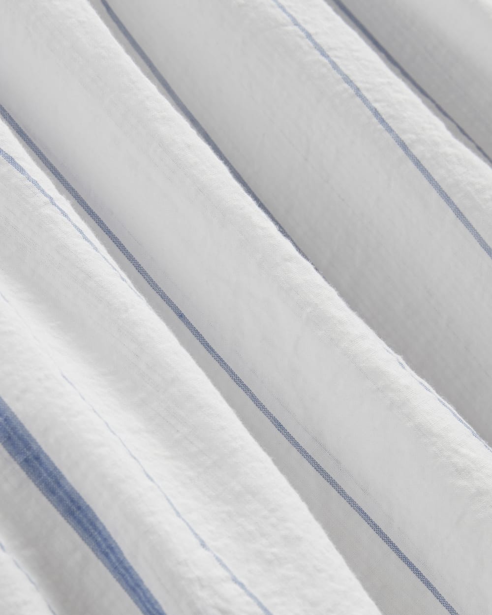 The Gauze Puff-Sleeve Top | Bone / Dutch Blue