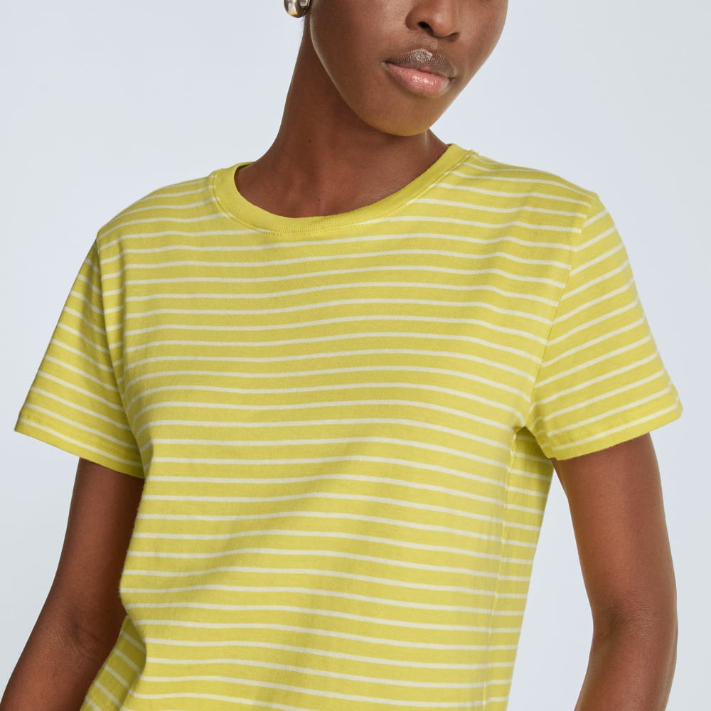 The Box-Cut Tee in Essential Cotton | Acacia / Tan | No Pocket