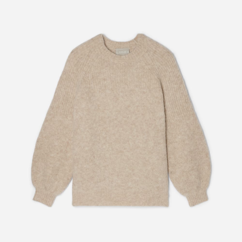 The SuperFuzz Alpaca Oversized Crew | Light Oat