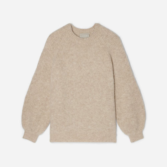 The SuperFuzz Alpaca Oversized Crew | Light Oat