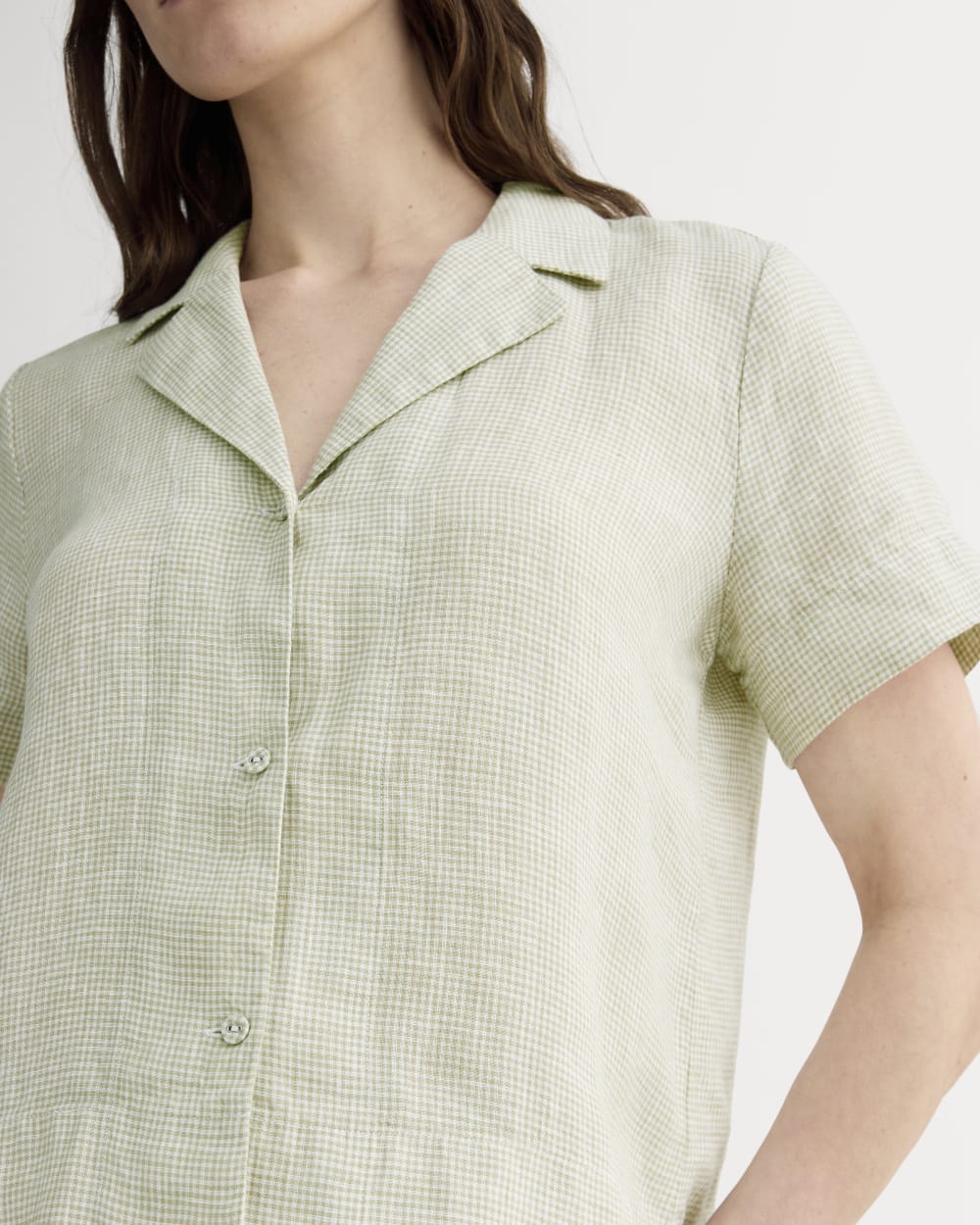 The Notch Shirt in Linen | Elm Gingham