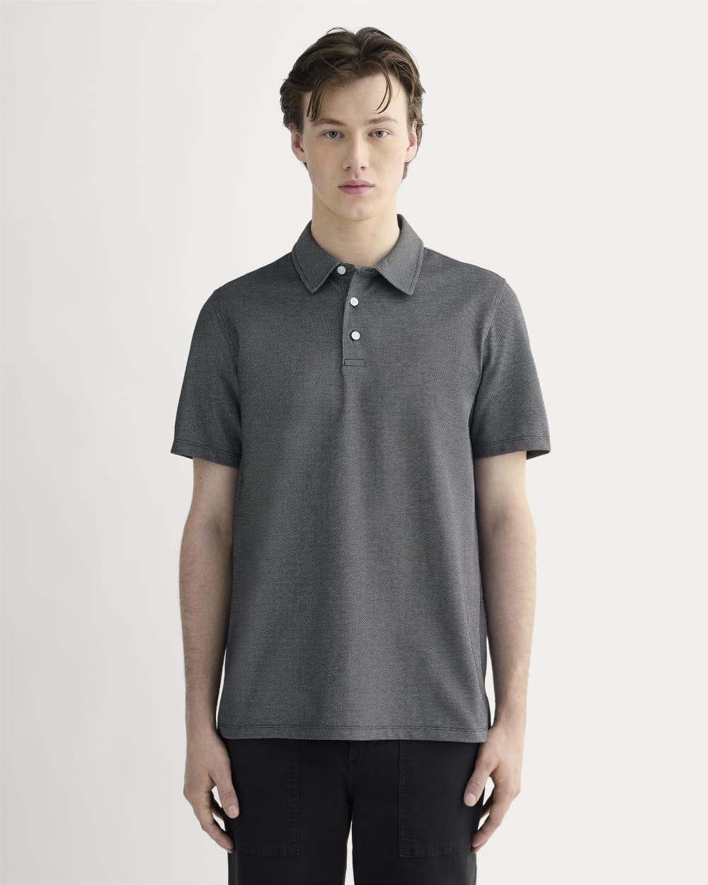 The Startup Polo | Black Chambray