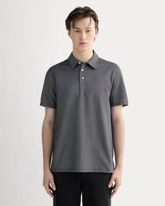 The Startup Polo | Black Chambray