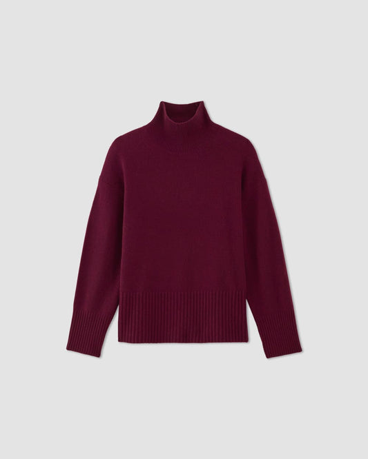 The Cashmere Oversized Turtleneck | Brandy