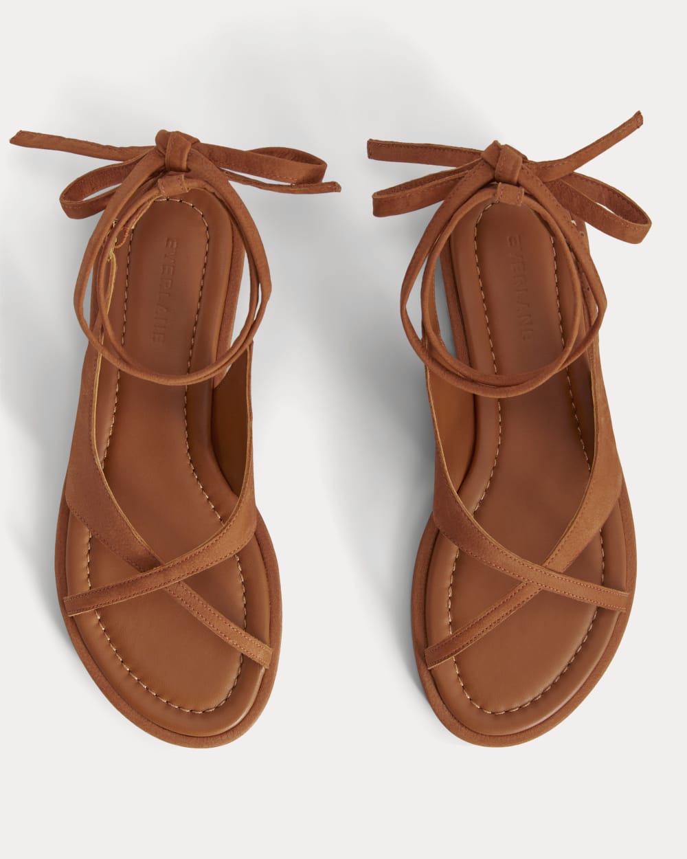 The Leather Crisscross Sandal | Cinnamon