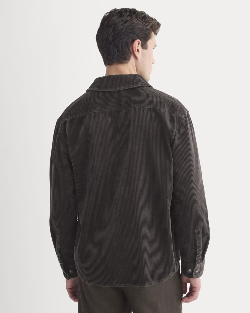 Wide Wale Corduroy Shirt | Dark Chocolate