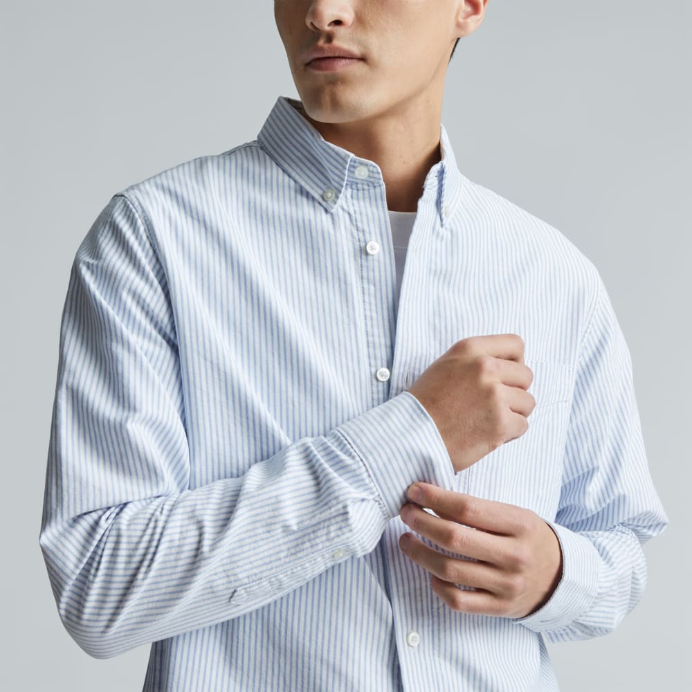 The Classic Oxford Shirt | White / Blue | Tall