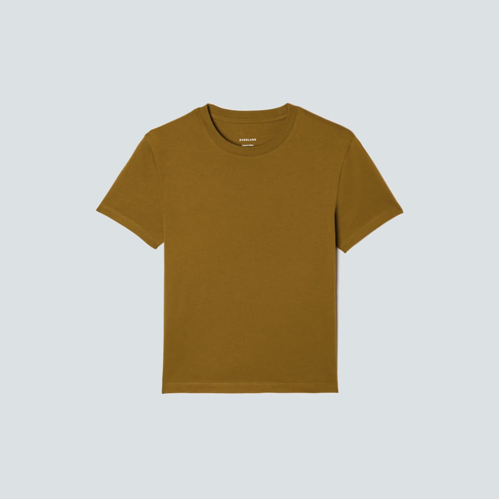 The Box-Cut Tee in Essential Cotton | Tapenade | No Pocket
