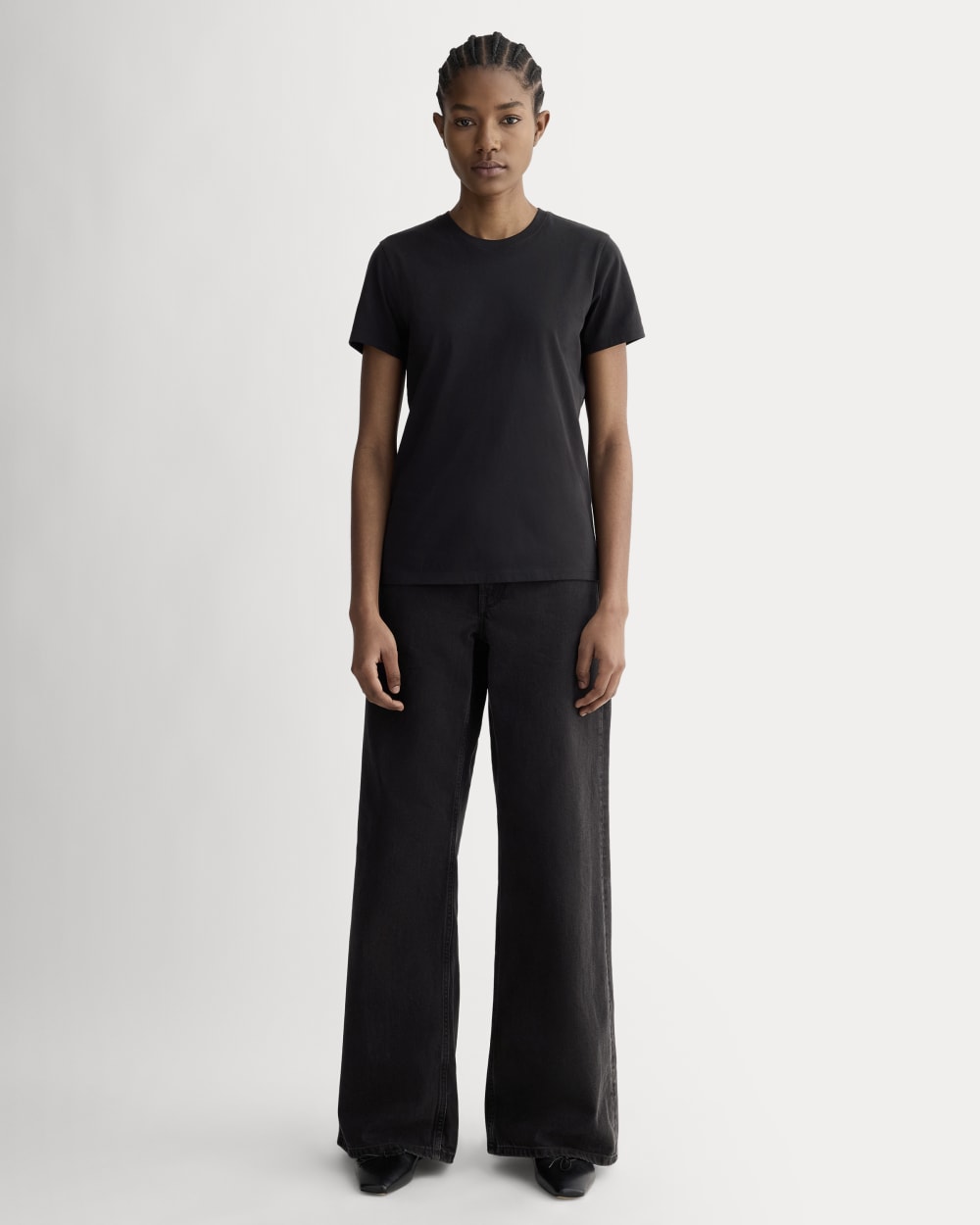 The Slim Crew in Essential Cotton | Black