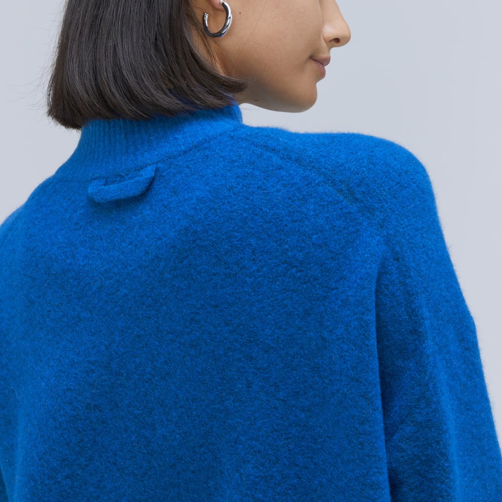 The Cozy-Stretch Pullover | Heathered Lapis Blue