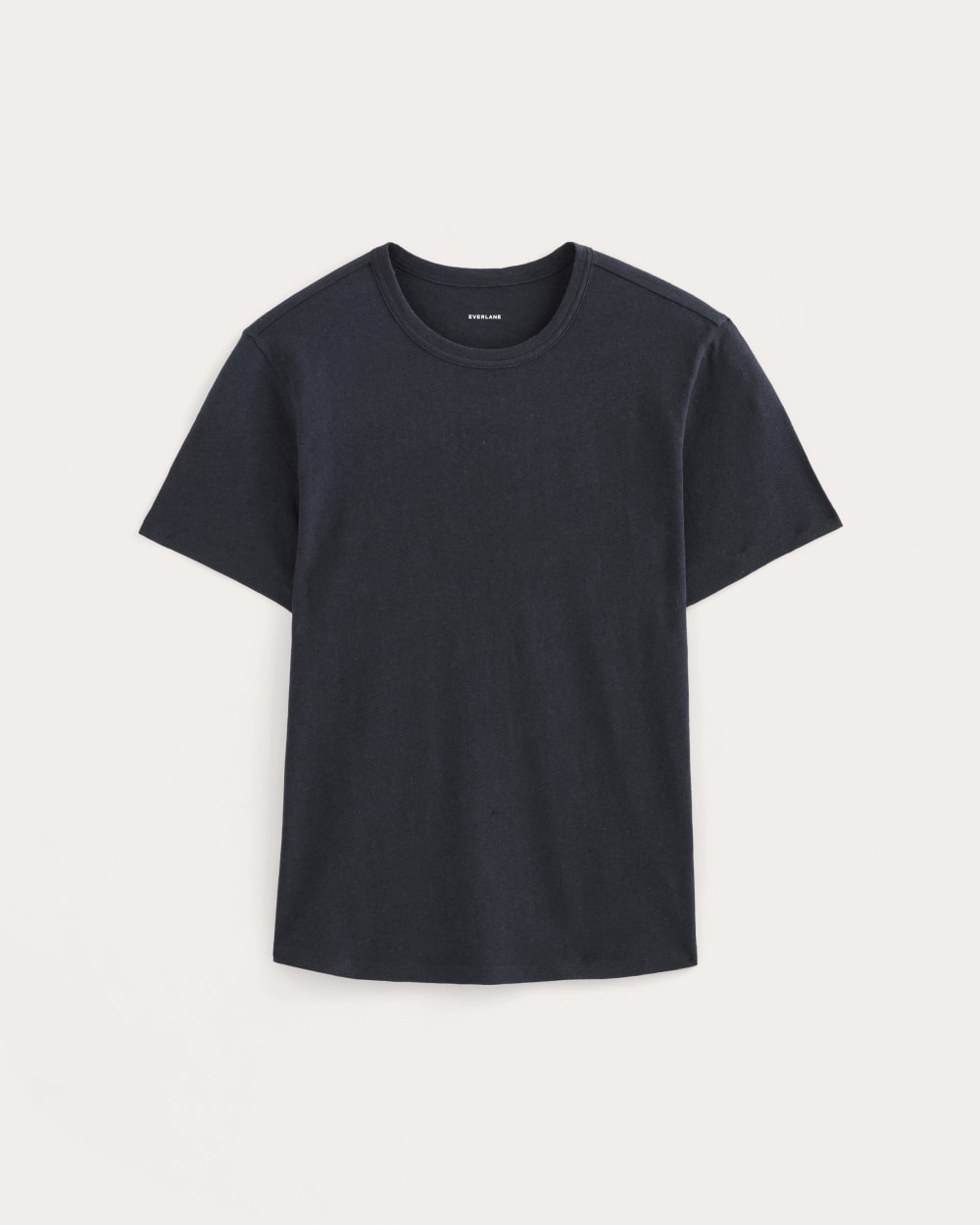 The Cotton Linen Tee | Navy