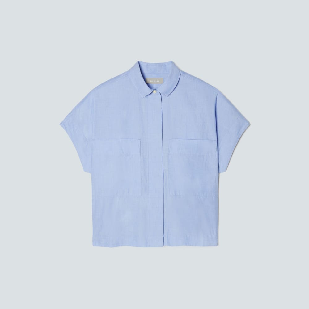 The Short-Sleeve Box Shirt | Slate Blue