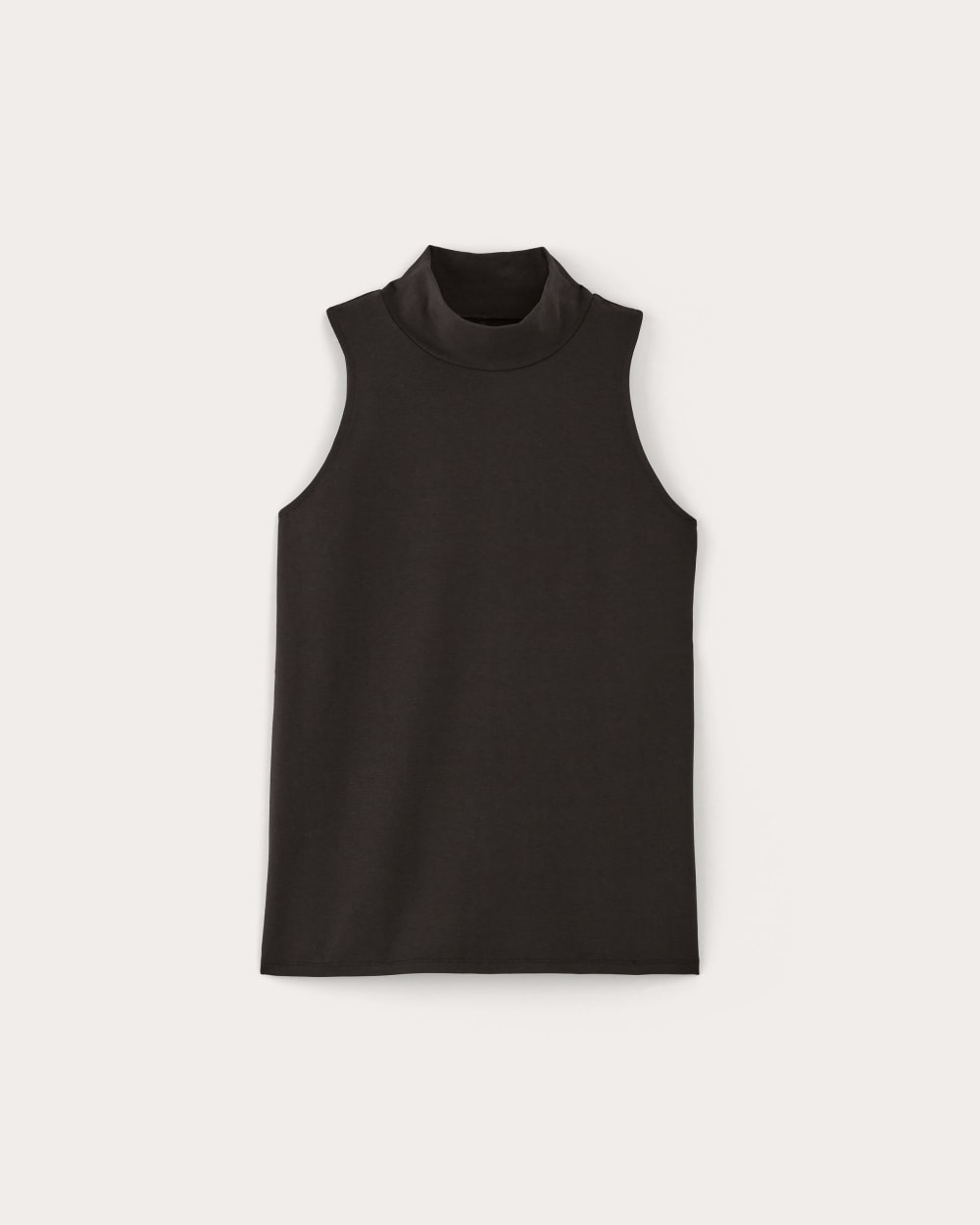 The Form Mock-Neck Tank | Black