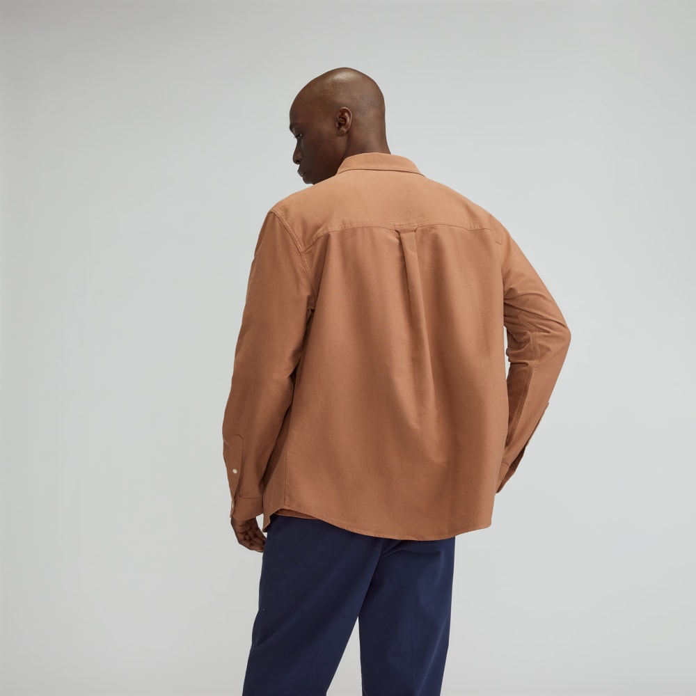 The Organic Oxford Relaxed Utility Shirt | Carob Brown