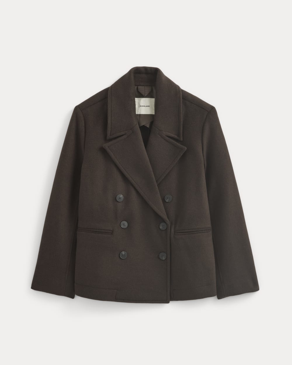 ReWool Short Peacoat | Dark Chocolate