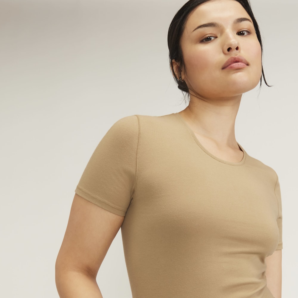 The Supima® Form Crew Neck Tee | Tiger's Eye