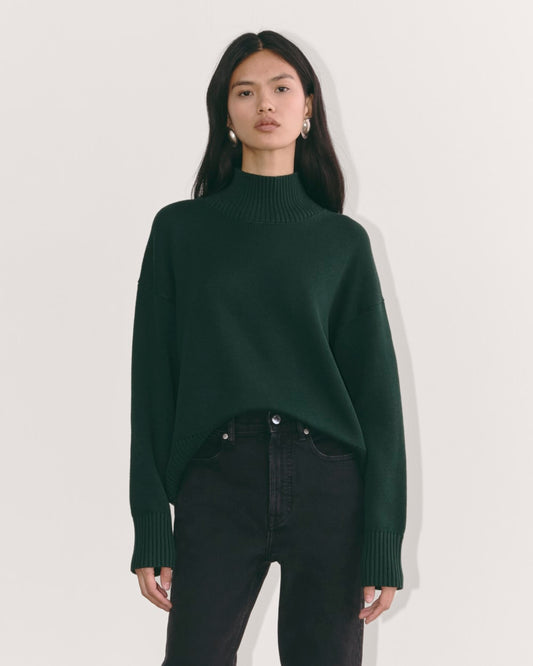 The Boxy Turtleneck in Everyday Cotton | Scarab