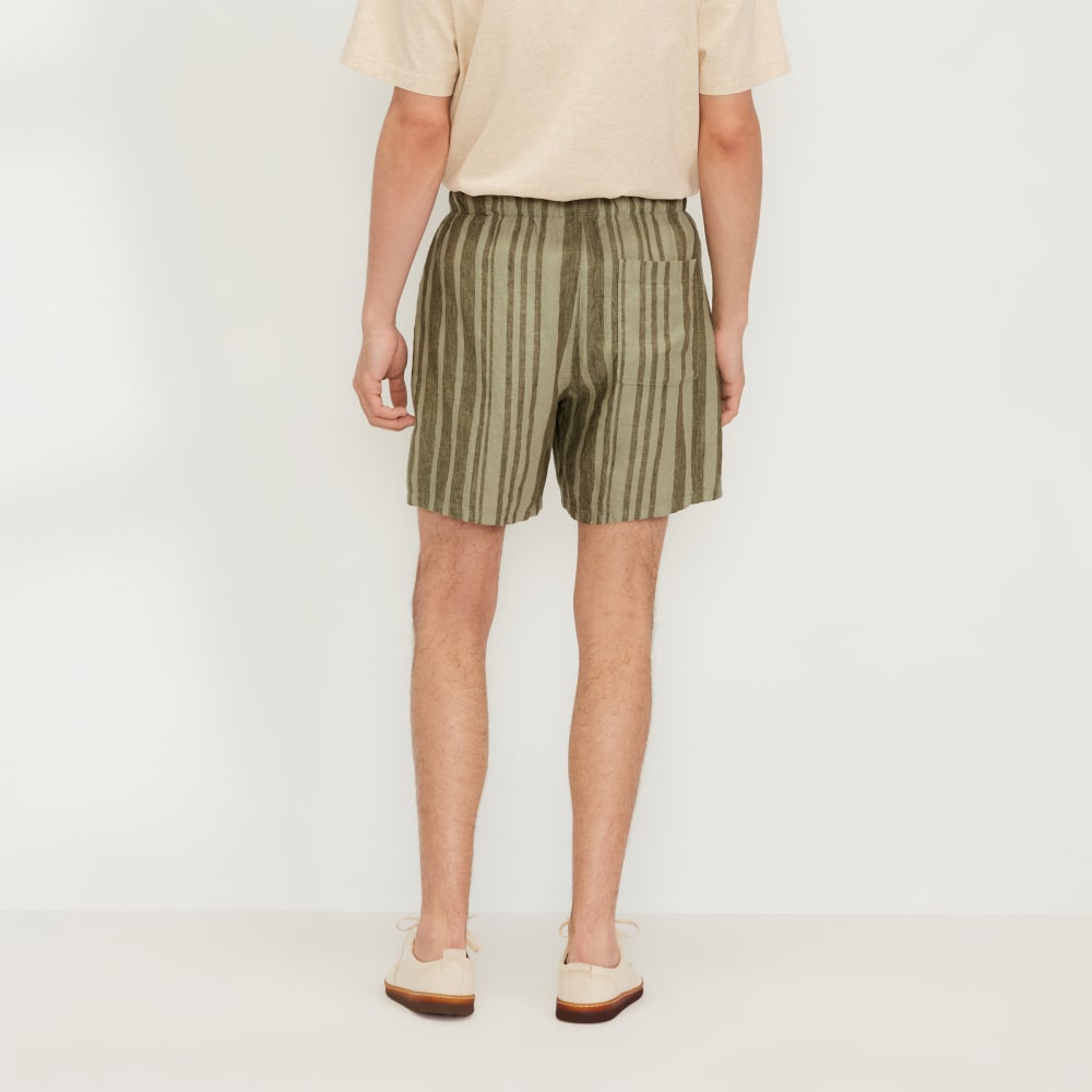The Linen Easy Short | Seagrass / Kalamata