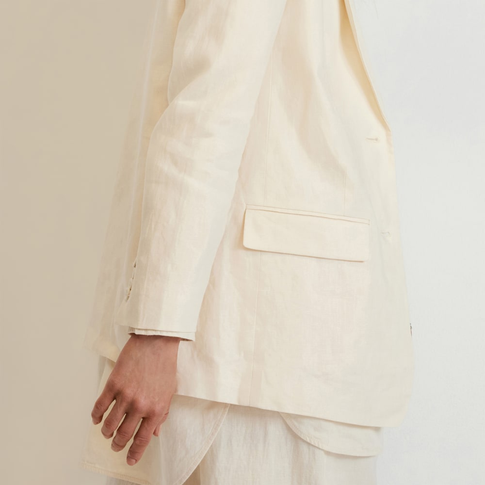 The Oversized Blazer in Linen | Canvas