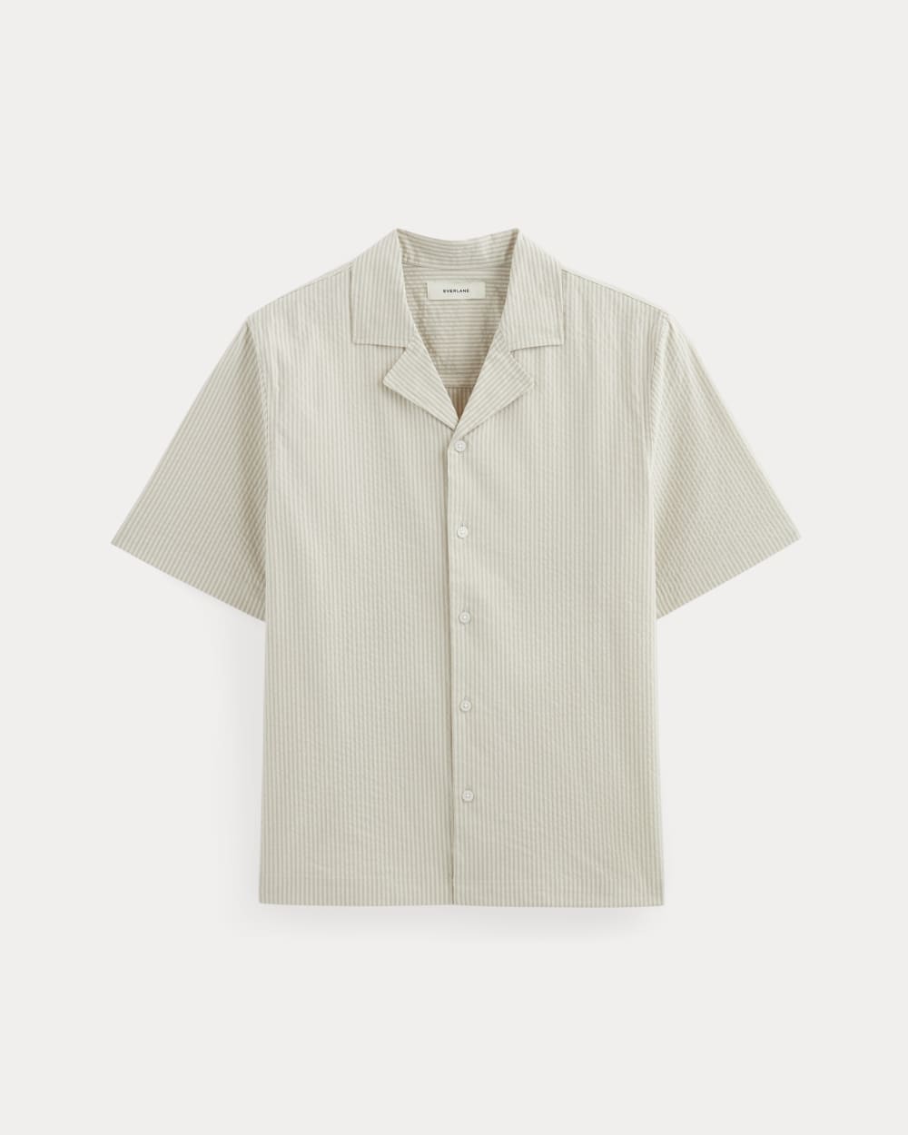 The Seersucker Resort Shirt | Trench Coat Khaki / Natural