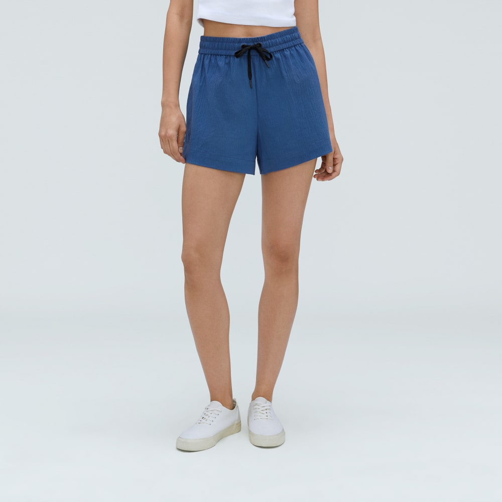 The Seersucker Boxer Short | Deep Blue