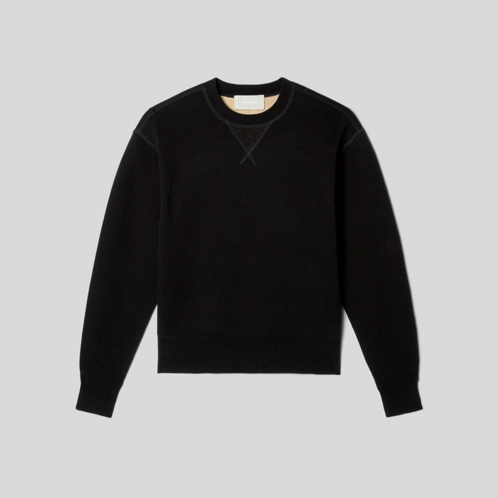 The Cotton-Merino Sweatshirt | Black