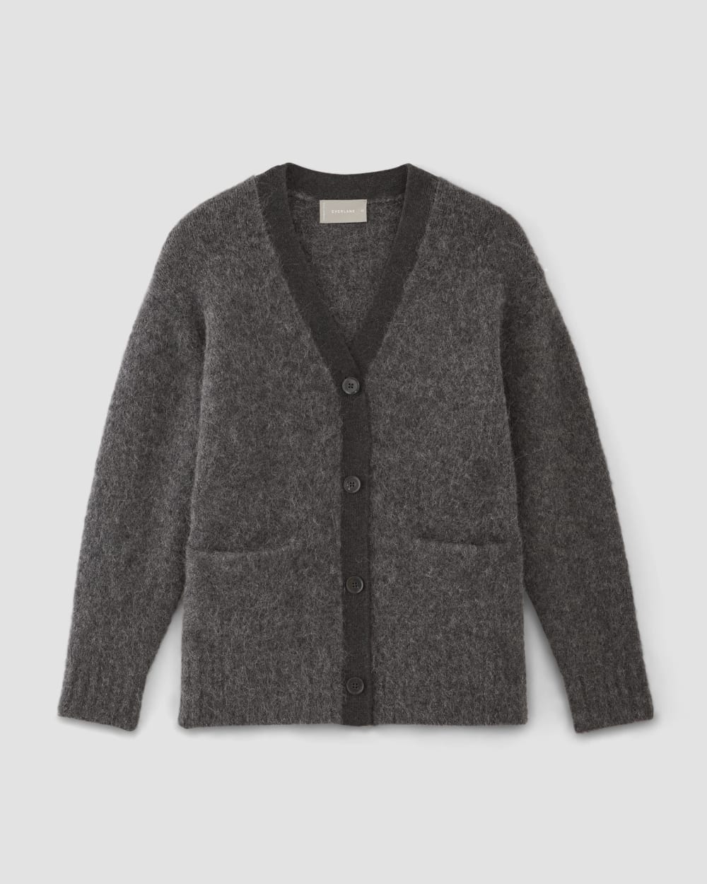 The SuperFuzz Alpaca Cardigan | Dark Charcoal
