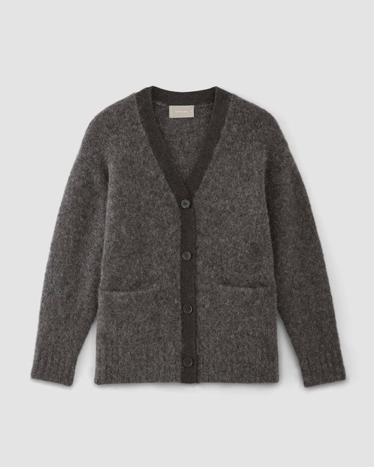 The SuperFuzz Alpaca Cardigan | Dark Charcoal
