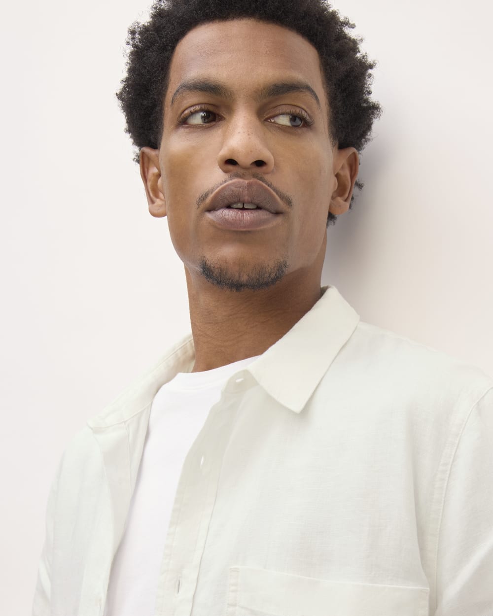 The Linen Straight Hem Shirt | White