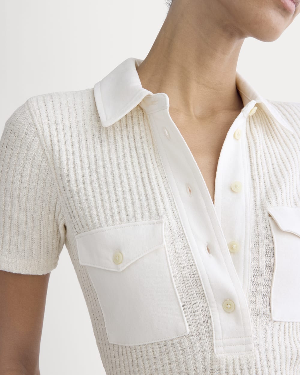 The Cozy Rib Polo | Bone