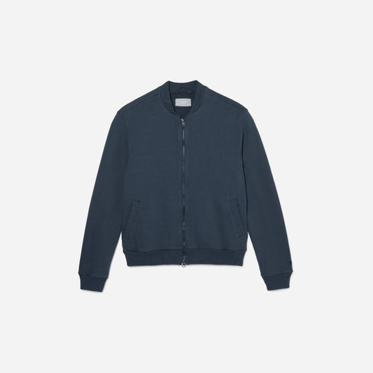 The Track Bomber Jacket | Kingfisher Blue