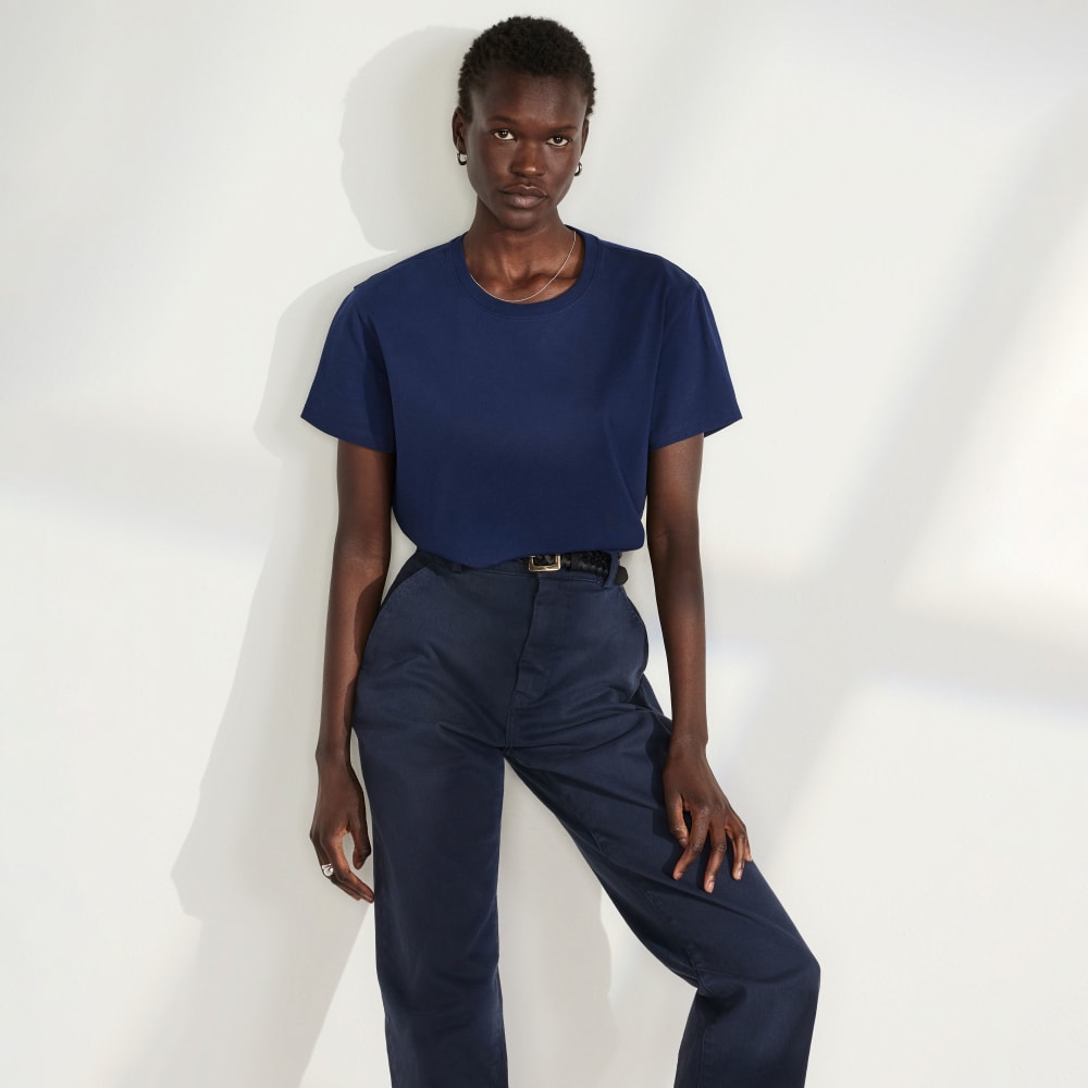 The Organic Straight-Leg Pant |  Navy