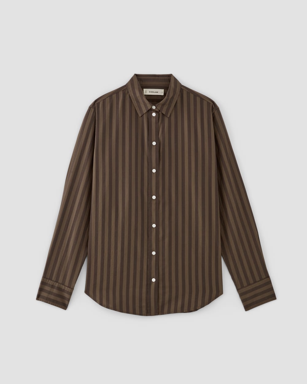 The Must-Have Shirt in Silky Cotton | Cocoa / Black
